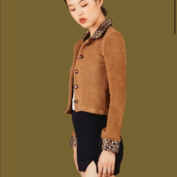 UNIF Beige/Leopard Sweater - Picture 2 of 8